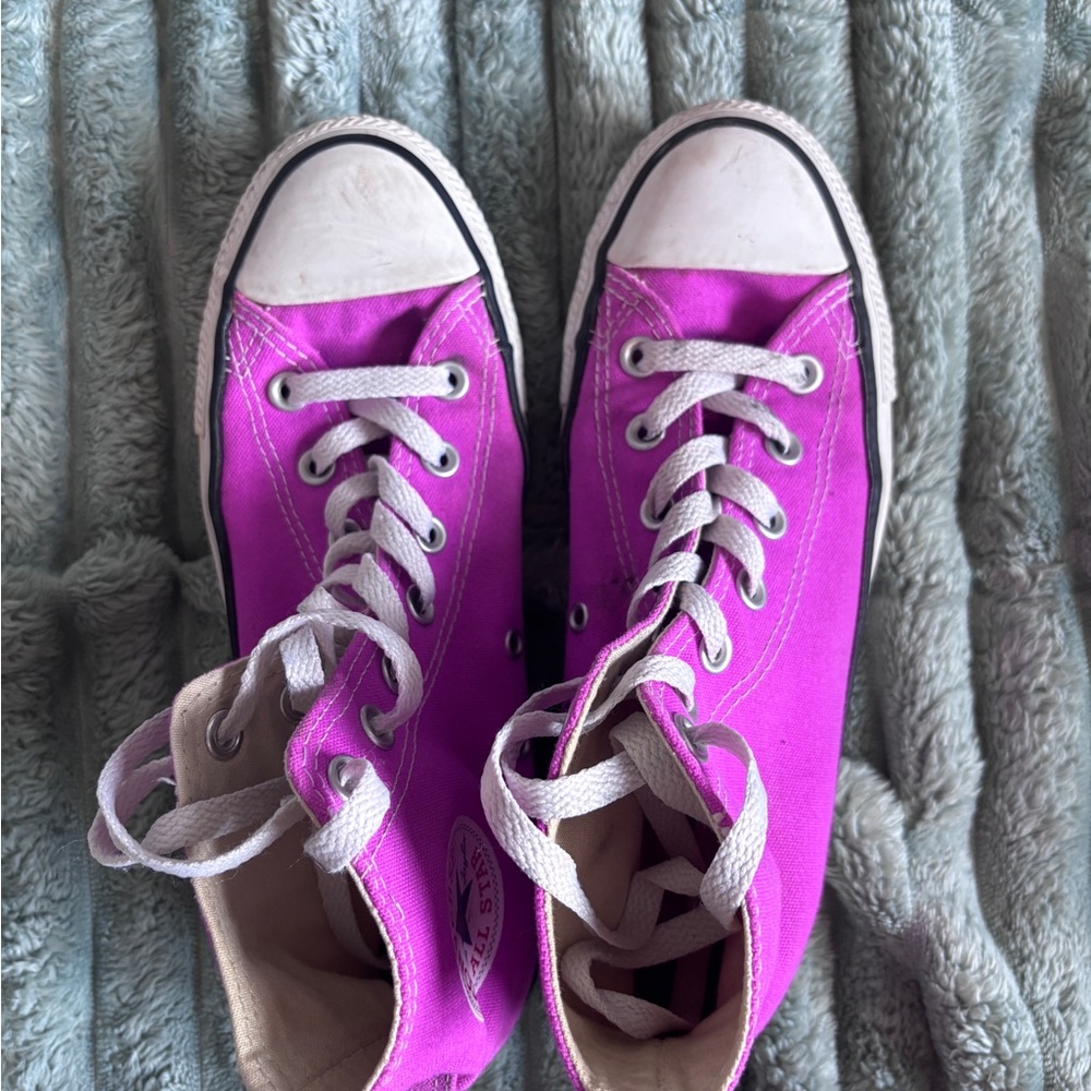 Hot Pink Chuck Taylor Converse - Picture 4 of 4